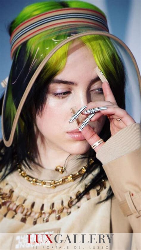 billie elish burberry|billie eilish black and green.